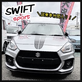 スイフトスポーツの試乗車が仲間入り！！