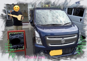 H様　中古車ﾜｺﾞﾝRｽﾃｨﾝｸﾞﾚｰご納車おめでとうございます！
