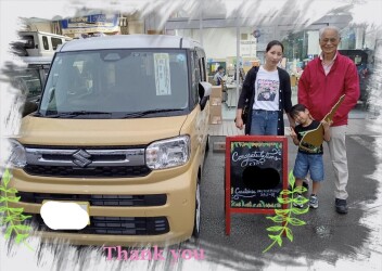 H様　新車スペーシアご納車おめでとうございます！