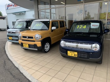 中古車展示中