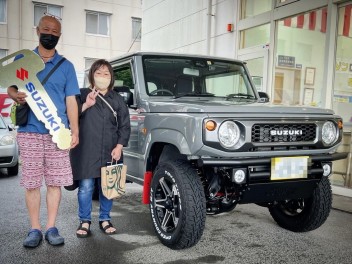 神奈川県のW様に ジムニー 御納車です★