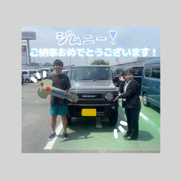 ジムニーご納車おめでとうございます(*^^)v