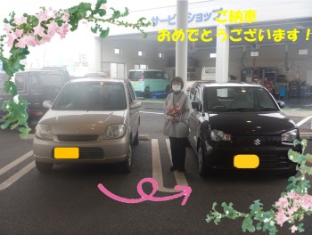 アルトご納車させていただきました☆彡
