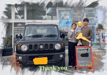 k様　新車ｼﾞﾑﾆｰご納車おめでとうございます！