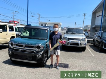 お客様のハスラーを納車しました♪