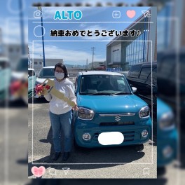 アルトの納車式を行いました！