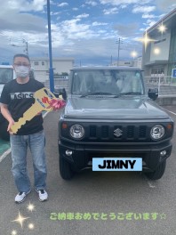 ジムニーの納車式を行いました！