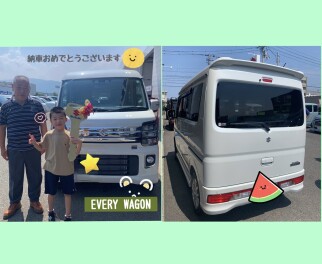 エブリイワゴンの納車式を行いました！！