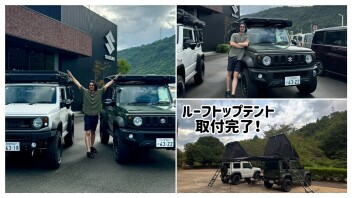 ステキなお客様とジムニーシエラのルーフトップテント取り付け！！！