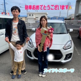 スイフトスポーツの納車式！