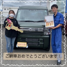 エブリイの納車式！