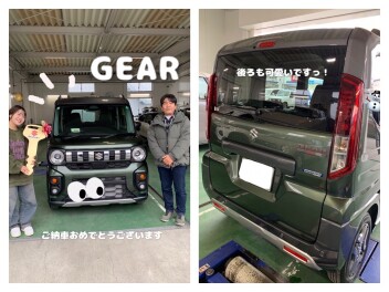 スペーシアギアの納車式を行いました(^^♪