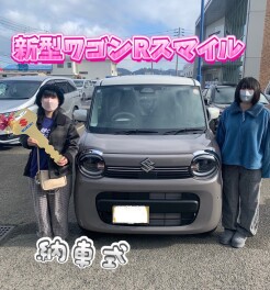 新型ワゴンRスマイル納車式を行いました！！
