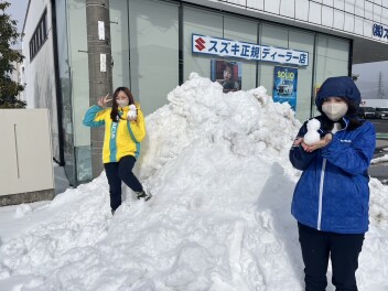 またまた雪降りました