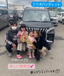 新型ソリオバンディットの納車式を行いました！！