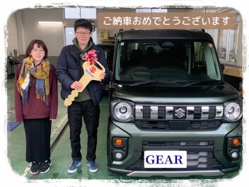 新型スペーシアギアの納車式！！