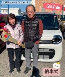 新型ワゴンＲスマイルの納車式！