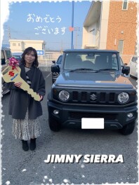 ジムニーシエラの納車式を行いました！