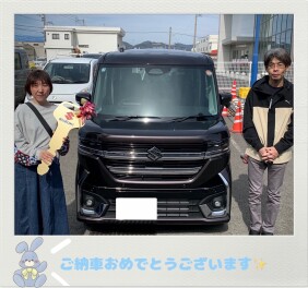スペーシアカスタムの納車式☆