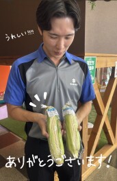 白いトウモロコシいただきました～！！