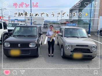 新型ラパンLCの納車式！