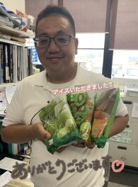 差し入れでアイス頂きました！　ありがとうございます☆