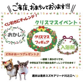 クリスマスイベント開催します！！