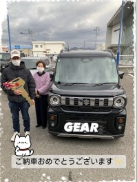 新型スペーシアギアの納車式！