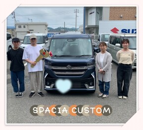 スペーシアカスタムの納車式！