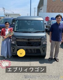 NEWエブリイワゴンの納車式！