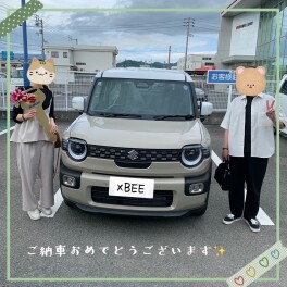 クロスビーのご納車おめでとうございます！
