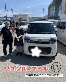 ワゴンＲスマイルご納車おめでとうございます！