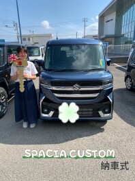 スペーシアカスタムの納車式！