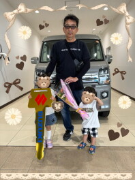 新車と一緒に♡