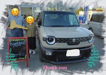 M様　新車ｸﾛｽﾋﾞｰご納車おめでとうございます！