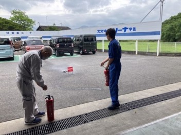 消防訓練をしました！