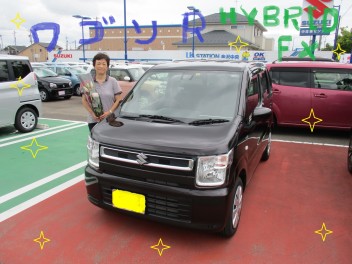 ワゴンＲ　ＨＹＢＲＩＤ　ＦＸ　納車です（*^_^*）