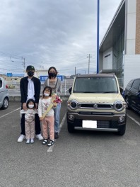 先日、M様のハスラーJスタイルⅡの納車式をいたしました！！！