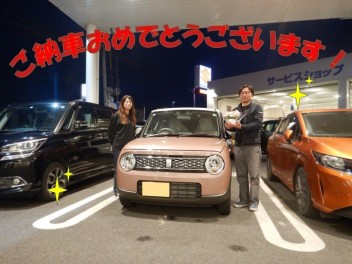 ラパン納車させていただきました★