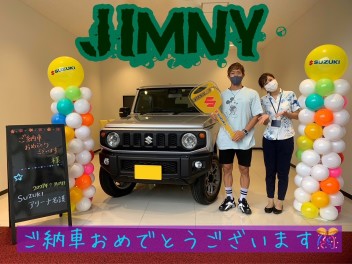 お待たせしました!!スズキ　ジムニー!!　ご納車☆おめでとうございます♪