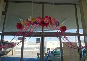 花のアーチ