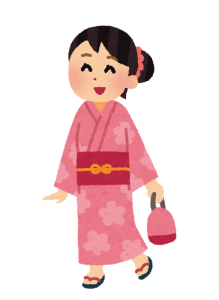 浴衣の女性イラスト