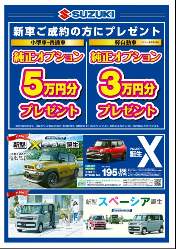 新車プレゼント