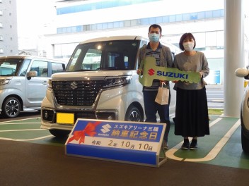 ☆★☆　I様、スペーシアカスタムご納車です！　☆★☆