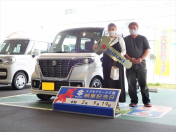 ☆★☆　M様、スペーシアカスタムご納車です！　☆★☆