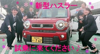 新型ハスラー試乗できます！！