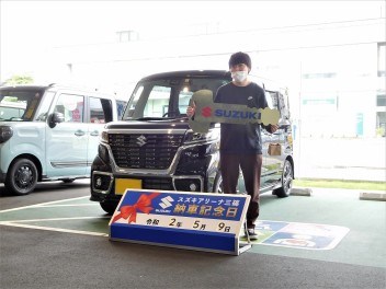 ☆★☆　U様、スペーシアカスタムご納車です！　☆★☆