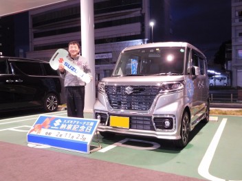 ☆★☆　S様、スペーシアカスタムご納車です！　☆★☆