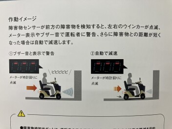作動イメージ・・・障害物センサー