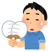 夏のように暑い